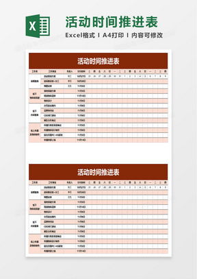 品牌管理中心A組季度規(guī)劃時(shí)間推進(jìn)表Excel模板下載與使用指南
